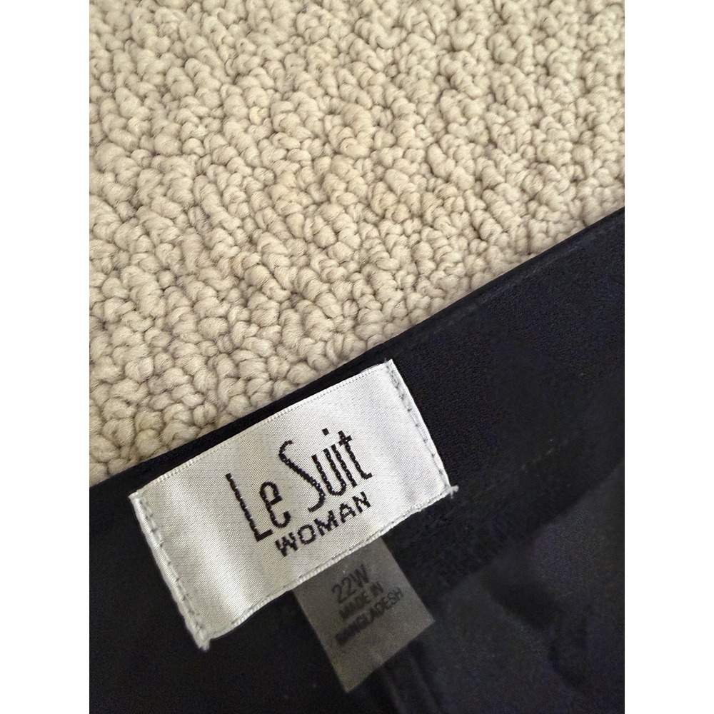 Le Suit women black 2- piece pants suits size 22W - Picture 12 of 15